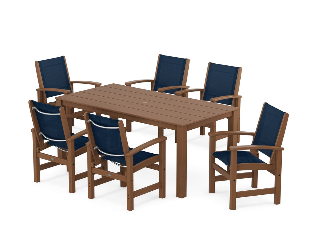 POLYWOOD® Coastal 7-Piece Parsons Dining Set
