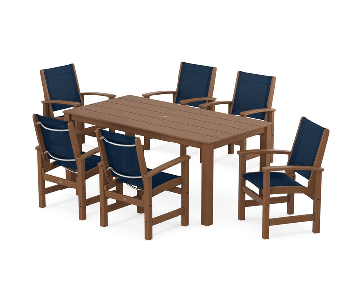 POLYWOOD® Coastal 7-Piece Parsons Dining Set
