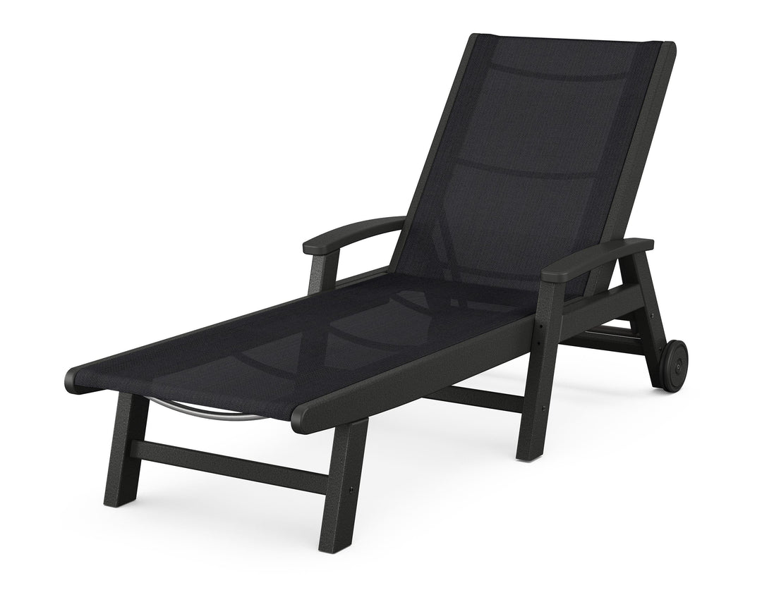 POLYWOOD® Coastal Chaise with Wheels