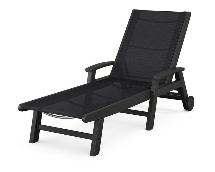 POLYWOOD® Coastal Chaise with Wheels