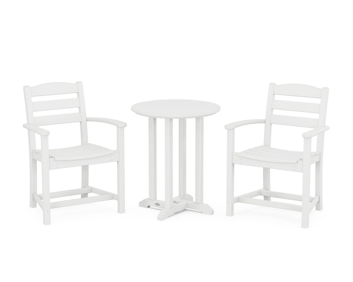 POLYWOOD® La Casa Café 3-Piece Round Bistro Dining Set