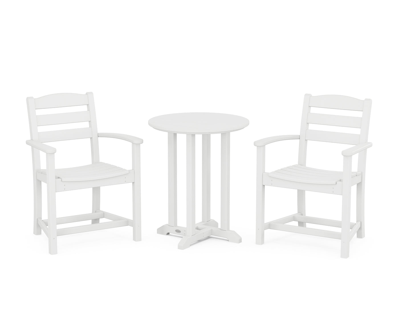 La Casa CafŽ 3-Piece Round Bistro Dining Set