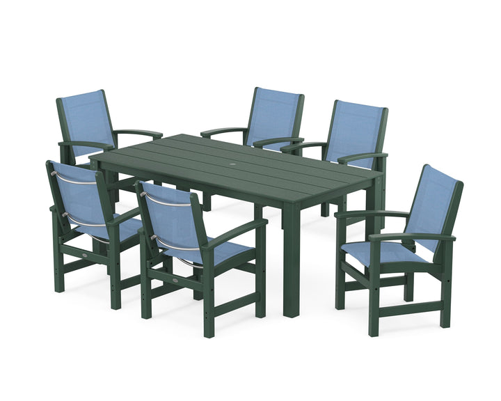 POLYWOOD® Coastal 7-Piece Parsons Dining Set
