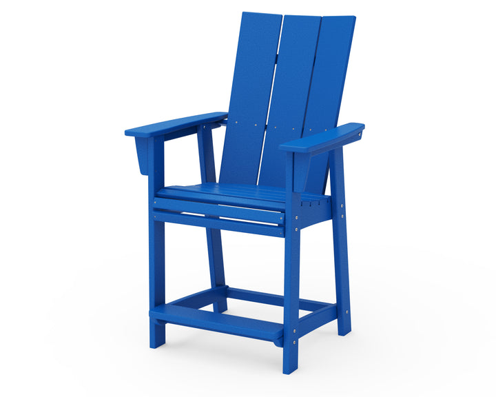 POLYWOOD® Modern Curveback Adirondack Counter Chair