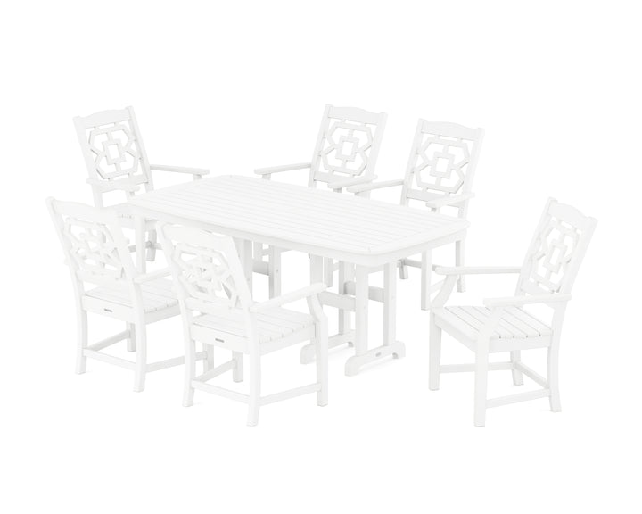 Martha Stewart by POLYWOOD® Chinoiserie Arm Chair 7-Piece Dining Set
