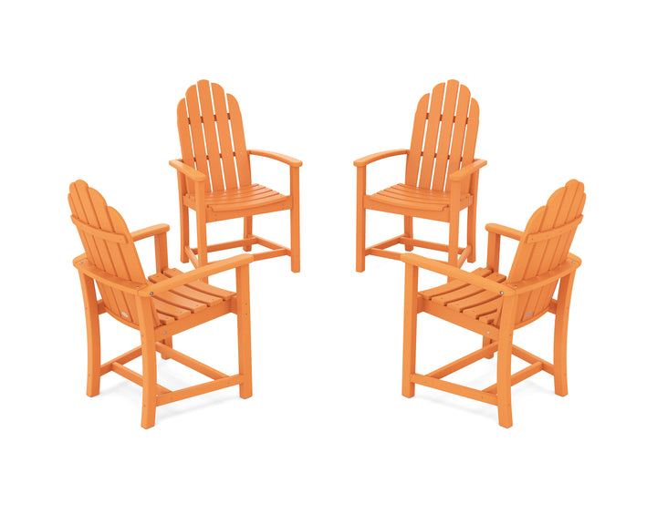 POLYWOOD® Classic 4-Piece Upright Adirondack Conversation Set