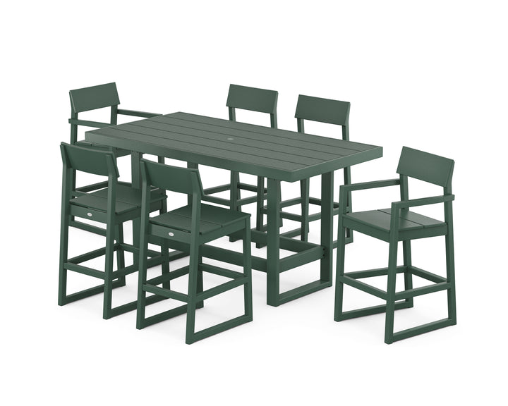 POLYWOOD® EDGE 7-Piece Bar Table Set