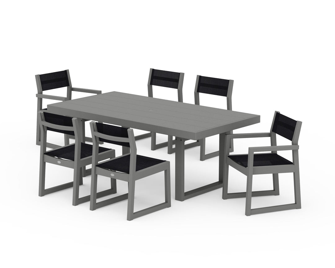 POLYWOOD® EDGE Sling 7-Piece Dining Set