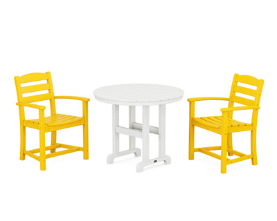 La Casa CafŽ 3-Piece Round Dining Set