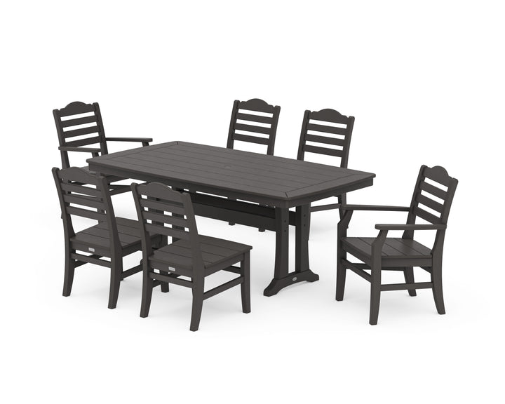 POLYWOOD® Savannah 7-Piece Dining Set with Trestle Legs
