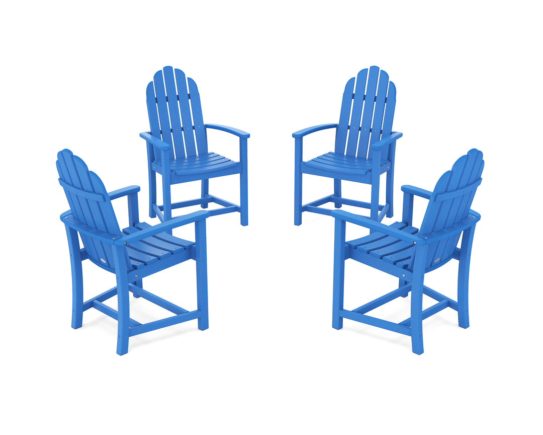 POLYWOOD® Classic 4-Piece Upright Adirondack Conversation Set