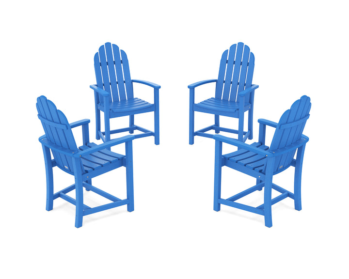POLYWOOD® Classic 4-Piece Upright Adirondack Conversation Set