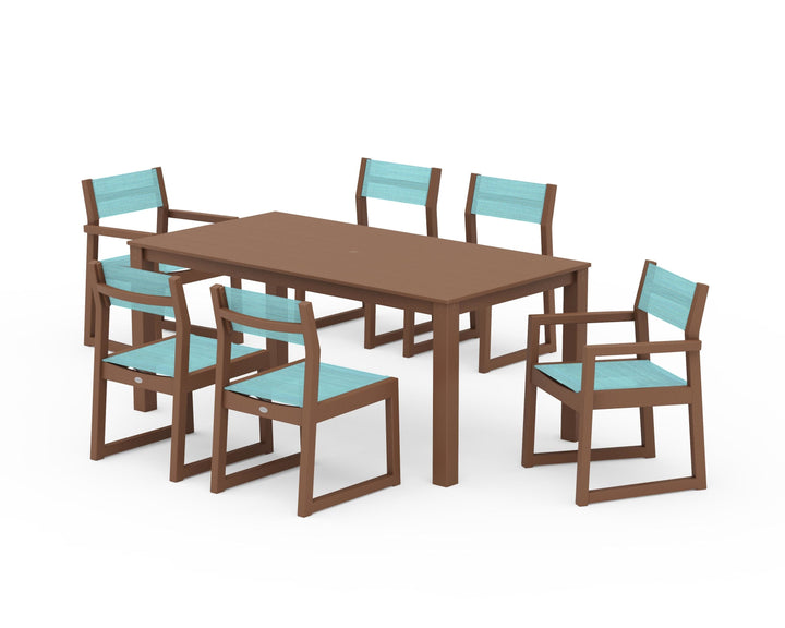 POLYWOOD® EDGE Sling 7-Piece Parsons Dining Set