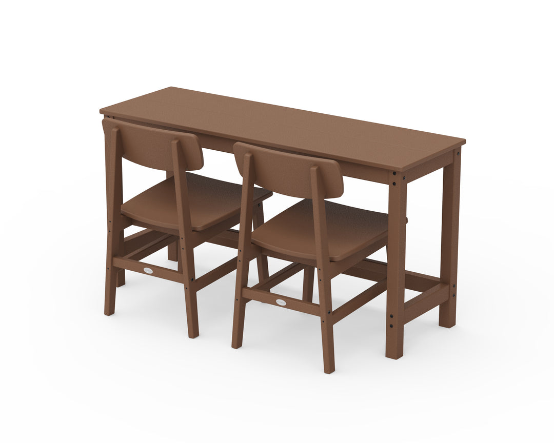 POLYWOOD® Modern Studio Urban Chair 3-Piece Balcony Set