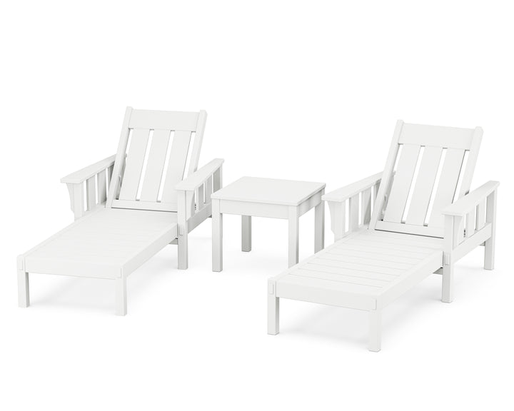 Martha Stewart by POLYWOOD® Acadia 3-Piece Chaise Set