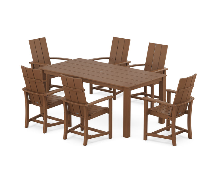 POLYWOOD® Modern Adirondack 7-Piece Parsons Dining Set