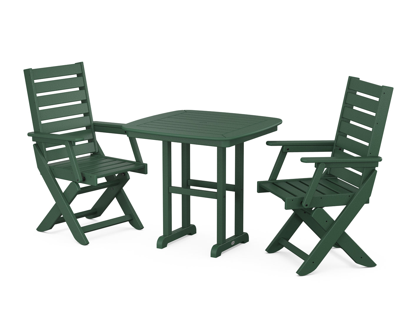 Captain Folding Chair 3-Piece Dining Set