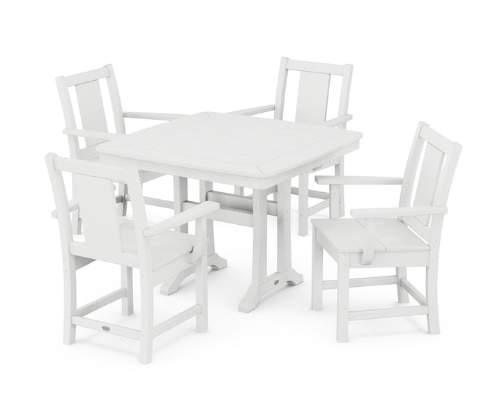 POLYWOOD® Prairie 5-Piece Dining Set with Trestle Legs