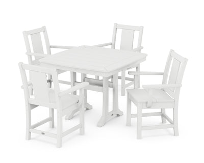 Prairie 5-Piece Dining Set with Trestle Legs