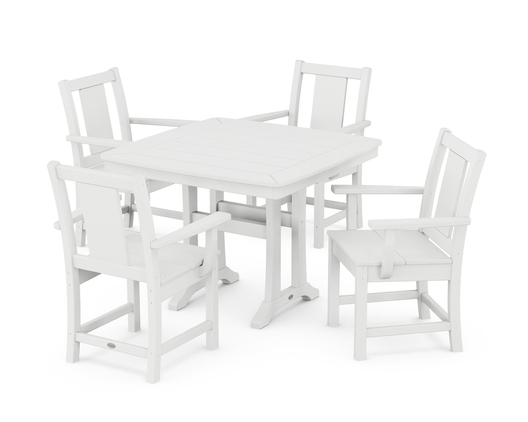 POLYWOOD® Prairie 5-Piece Dining Set with Trestle Legs
