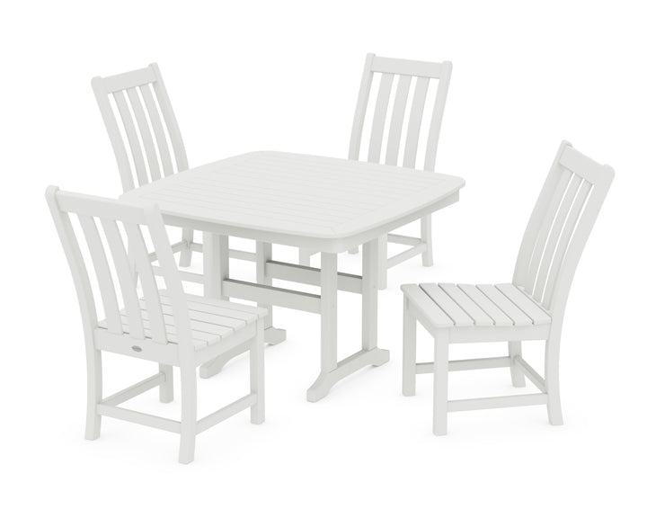 POLYWOOD® Vineyard Side Chair 5-Piece Dining Set with Trestle Legs