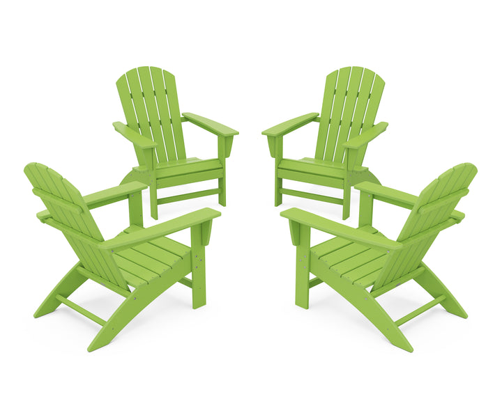 POLYWOOD® Nautical 4-Piece Adirondack Conversation Set