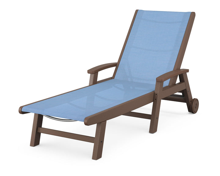 POLYWOOD® Coastal Chaise with Wheels
