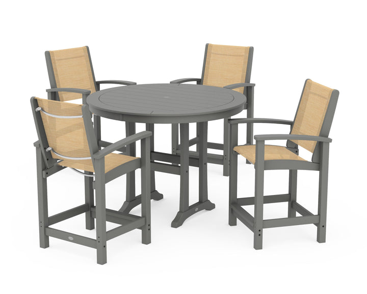 POLYWOOD® Coastal 5-Piece Counter Set