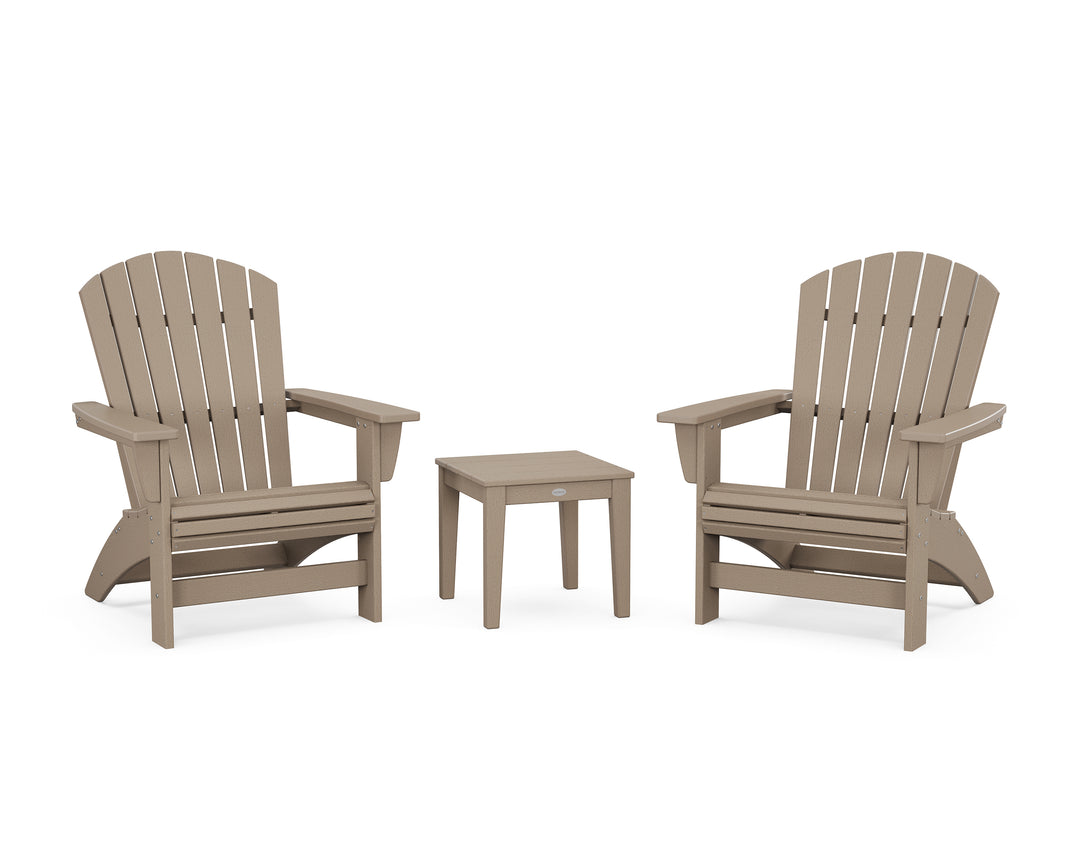POLYWOOD® 3-Piece Nautical Grand Adirondack Set