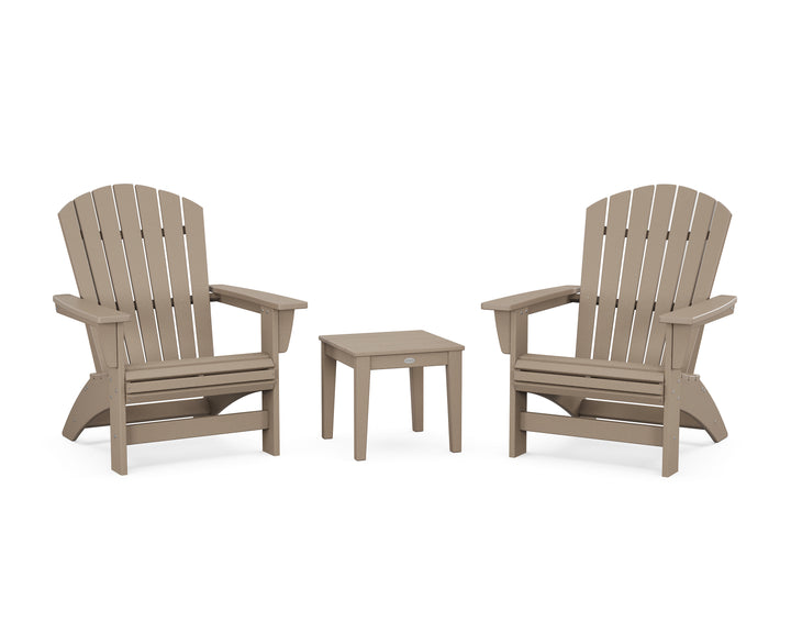 POLYWOOD® 3-Piece Nautical Grand Adirondack Set