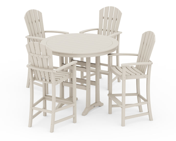 POLYWOOD® Palm Coast 5-Piece Round Bar Set