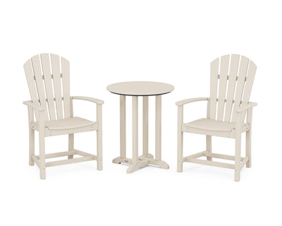 Palm Coast 3-Piece Round Farmhouse Bistro Dining Set