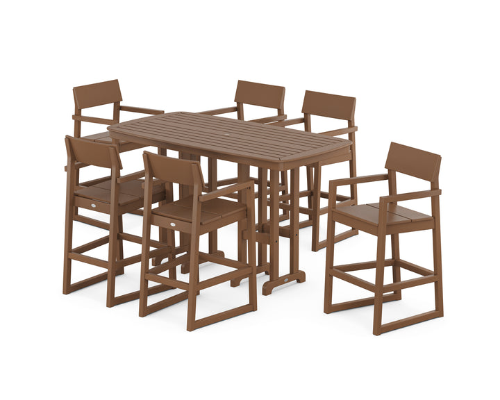 POLYWOOD® EDGE Arm Chair 7-Piece Bar Set