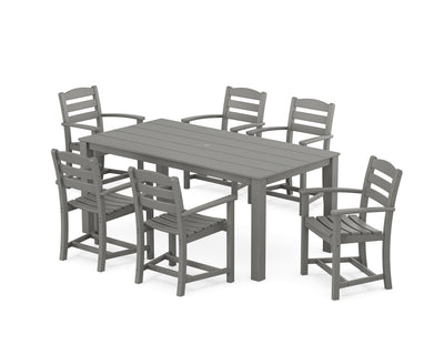 La Casa Cafe' Arm Chair 7-Piece Parsons Dining Set