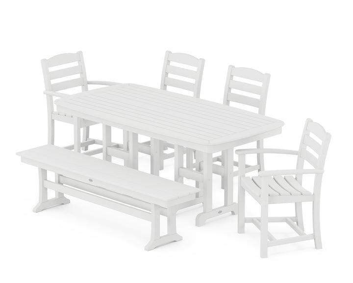 POLYWOOD® La Casa Café 6-Piece Dining Set with Bench