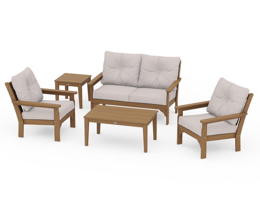 POLYWOOD® Vineyard 5-Piece Deep Seating Set