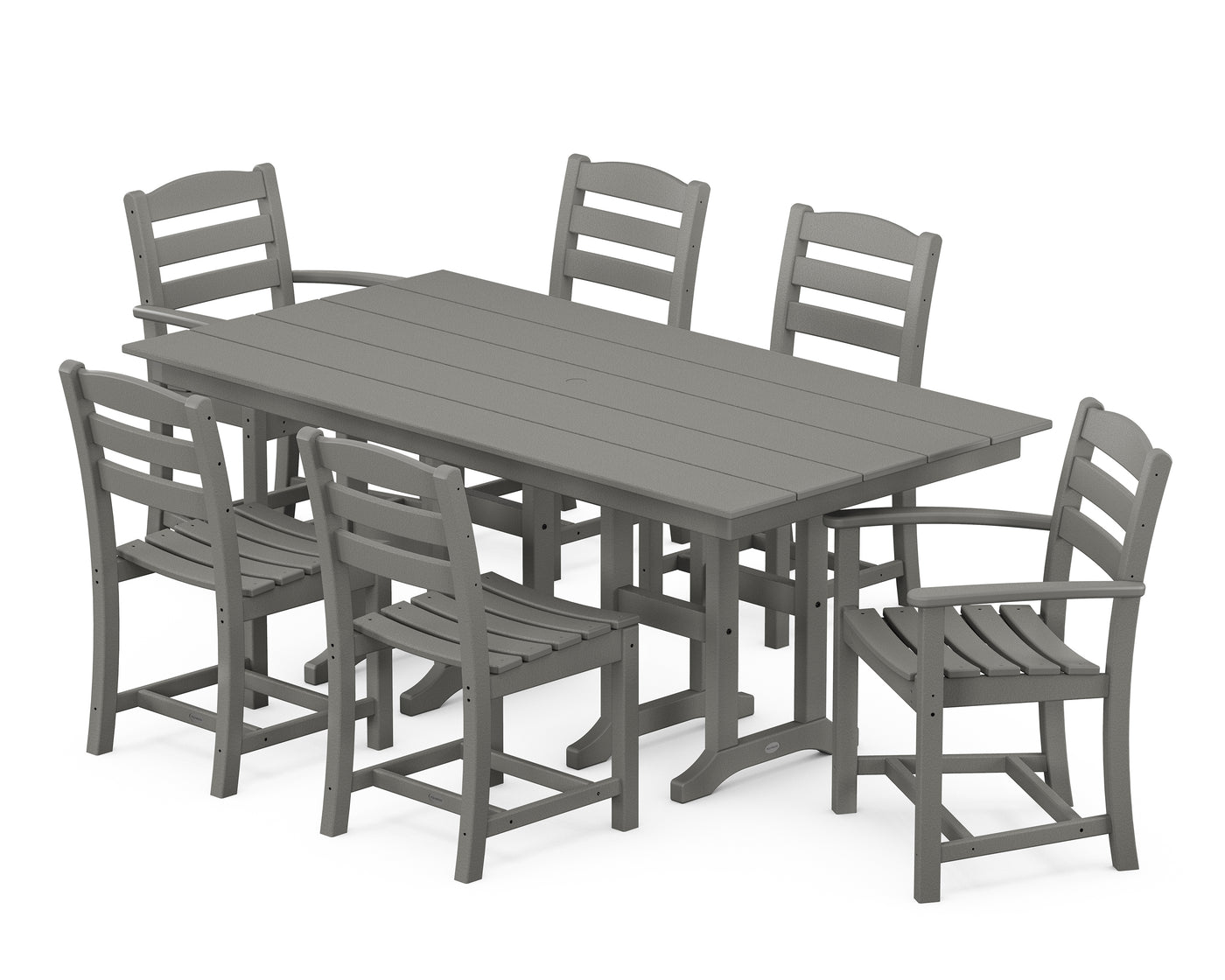 La Casa CafŽ 7-Piece Farmhouse Dining Set