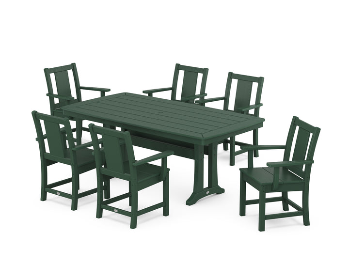 POLYWOOD® Prairie Arm Chair 7-Piece Dining Set with Trestle Legs