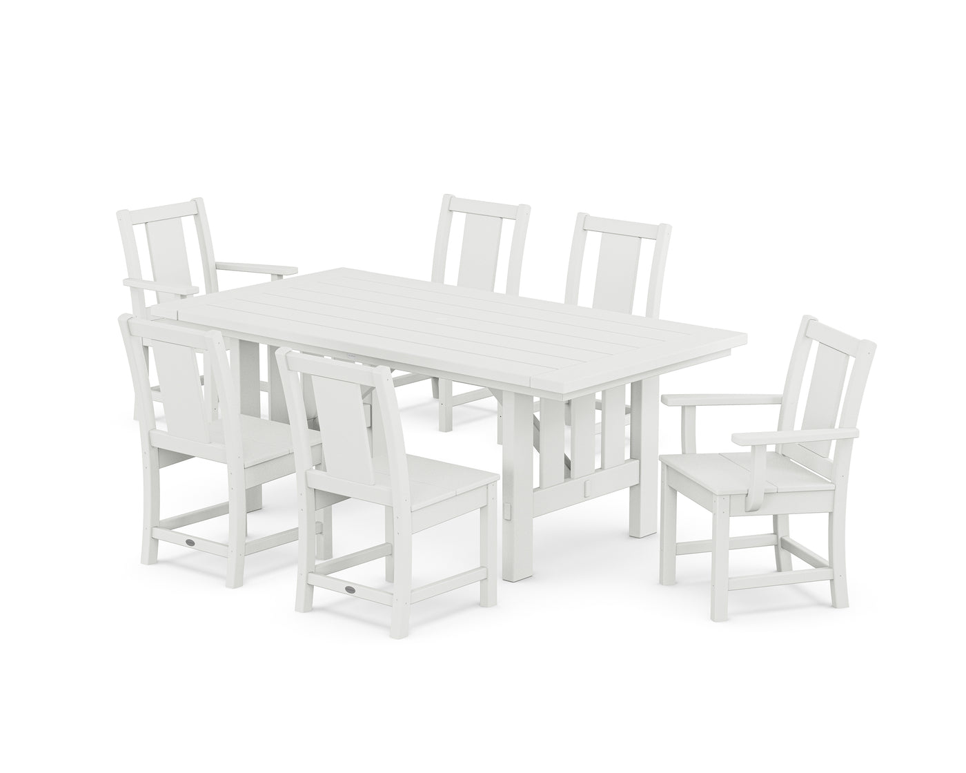 Prairie 7-Piece Dining Set with Mission Table