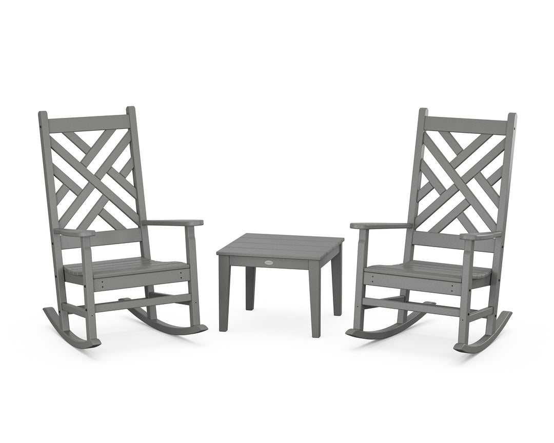 POLYWOOD® Chippendale 3-Piece Rocking Chair Set
