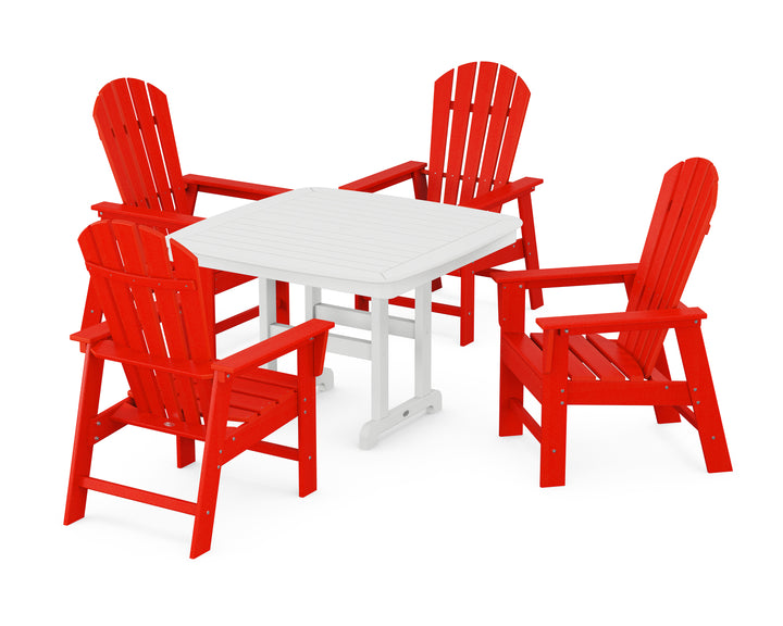 POLYWOOD® South Beach 5-Piece Dining Set with Trestle Legs
