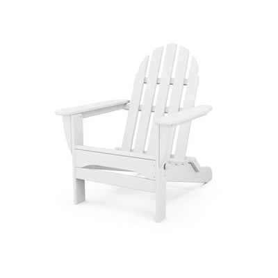 Classic Folding Adirondack Chair - White - Express Delivery