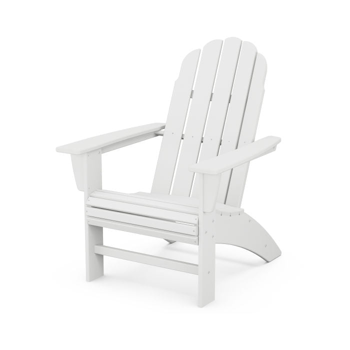 Vineyard Curveback Adirondack Chair - WHITE