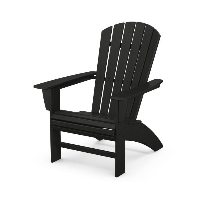 Nautical Curveback Adirondack Chair - Black - ED - STOCK ARRIVING JUNE