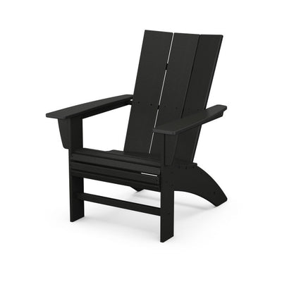 Modern Curveback Adirondack Chair - Black - ED