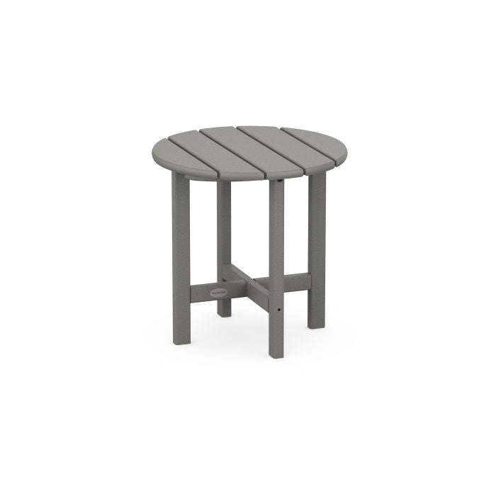 ROUND 18" SIDE TABLE - Slate Grey - In Stock - ED