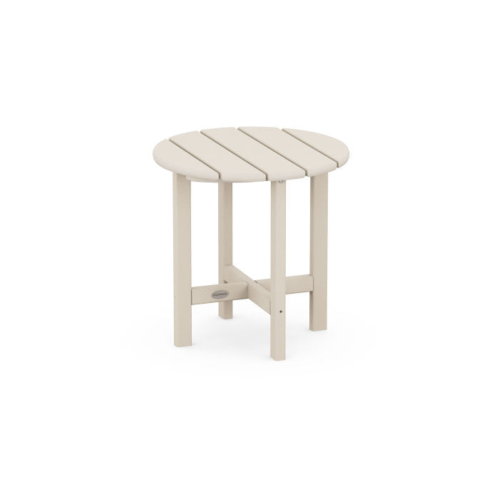 ROUND 18" SIDE TABLE - Sand - In Stock - ED