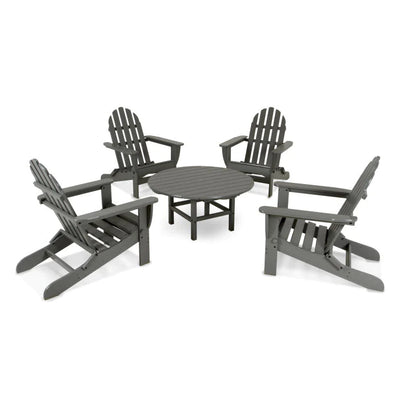 ROUND 37" CONVERSATION TABLE - Slate Grey - In Stock - ED